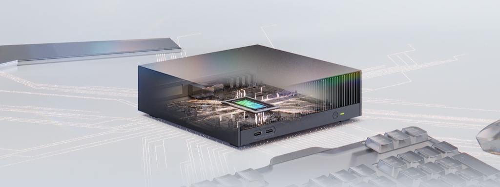 Grafika ze strony www.nvidia.com przedstawiająca platformę NVIDIA RTX Spark jako rozwiązanie dla laptopów i mini PC do lokalnej pracy z AI